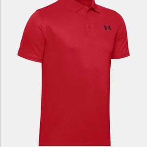 2 Boys Under Armour Red polos